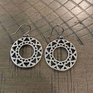Lucky Aztec silver earrings